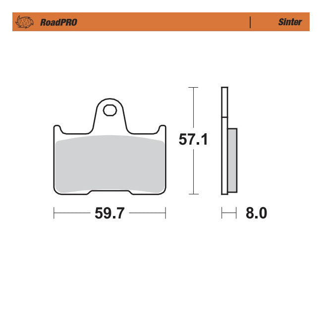Moto Master Brake Pad Sinter Rear Brake Pads Moto Master