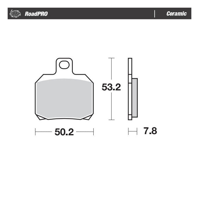 Moto-Master RoadPro rear brake pads. Ceramic Brake Pads Moto Master