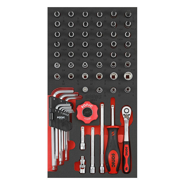 Sonic, 1/4" Drive Socket Set. 61 Piece. Us / Sae Sizes Sonic