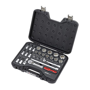 Sonic, Combination Socket Set 1/2'''', 28 Piece. Us/Sae Sizes Tools Socket Set Sonic