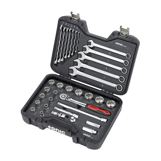 Sonic, Combination Socket/Wrench Set 1/2'''', 34 Piece. Us/Sae Tools Socket Set Sonic