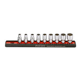 Sonic, Socket Rail Set 1/4", 9 Piece. Us/Sae Tools Socket Set Sonic
