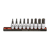 Sonic, Hex Bit Socket Rail Set 3/8". 9 Piece. Us/Sae Tools Socket Set Sonic