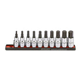 Sonic, Hex Bit Socket Rail Set 1/2". 10 Piece. Us/Sae Tools Socket Set Sonic