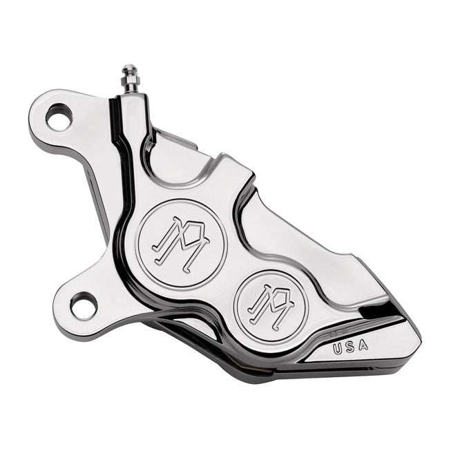 Performance Machine (Pm) 4 Piston Front Left Caliper Differential Bore, Chrome - 00-17 Brake Calipers Performance Machine