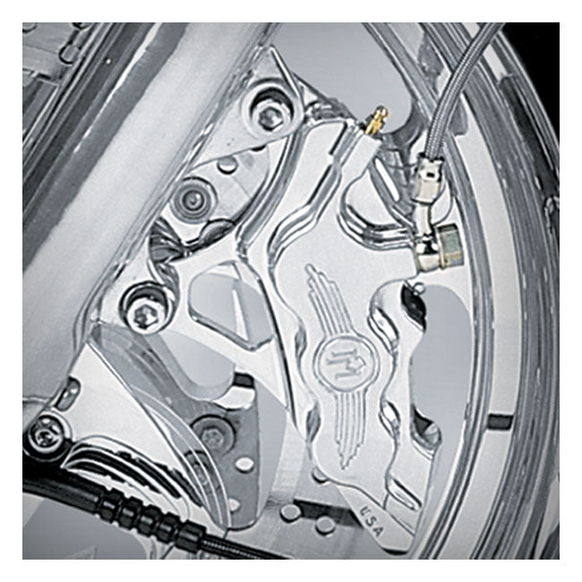 PM, 6-p 112x6b caliper. Bolt-on, 11.5" left front. Polished Brake Calipers Performance Machine