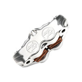 Performance Machine (Pm) Brake Caliper Radial Left 4 Piston Chrome Brake Calipers Performance Machine