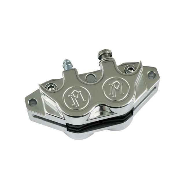 PM, 4-piston 125x4RSPH ''classic'' caliper. Polished Brake Calipers Performance Machine