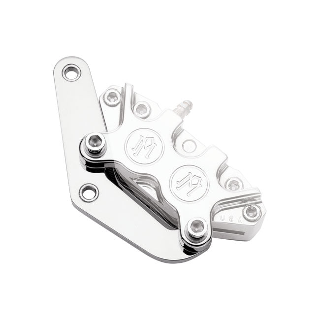 PM, Caliper bracket, 11.5" front left. Polished Brake Caliper Brackets Performance Machine