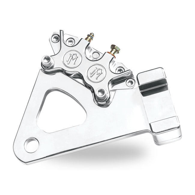 PM, Rear 4-p caliper bracket, 11.5". Polished Brake Caliper Brackets Performance Machine