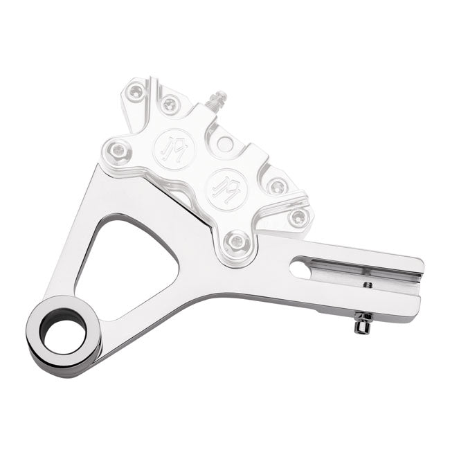PM, Rear 4-p caliper bracket, 11.5". Polished Brake Caliper Brackets Performance Machine