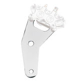 PM, Rear 4-p caliper bracket, 10". Chrome Brake Caliper Brackets Performance Machine