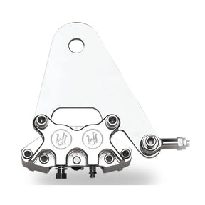 PM, Rear 4-p caliper bracket, 11.5". Polished Brake Caliper Brackets Performance Machine