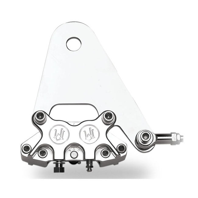 PM, Rear 4-p caliper bracket, 11.5". Polished Brake Caliper Brackets Performance Machine