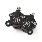 PM, Caliper bracket, 11.5" front left. Black CC Brake Calipers Performance Machine