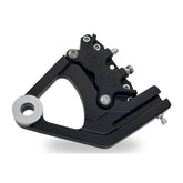 PM, Rear caliper bracket, 11.5". Black Brake Caliper Brackets Performance Machine