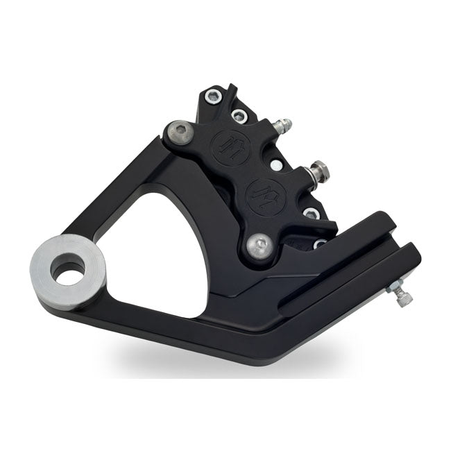 PM, Rear caliper bracket, 11.5". Black Brake Caliper Brackets Performance Machine