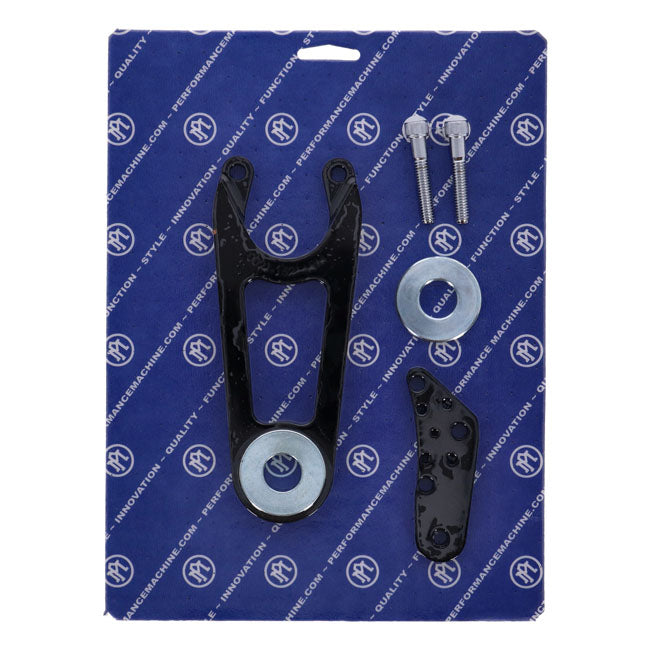 PM, Caliper bracket for 125-2 2-piston calipers. 11.5" disc Brake Caliper Brackets Performance Machine