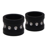 Covingtons, aluminum front axle spacer set. Black Axle Spacers Covingtons