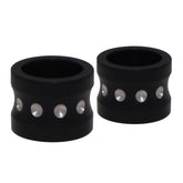 Covingtons, aluminum front axle spacer set. Black Axle Spacers Covingtons