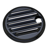 Covingtons, aluminum fuel tank door. Black. Plain Fuel Doors Covingtons
