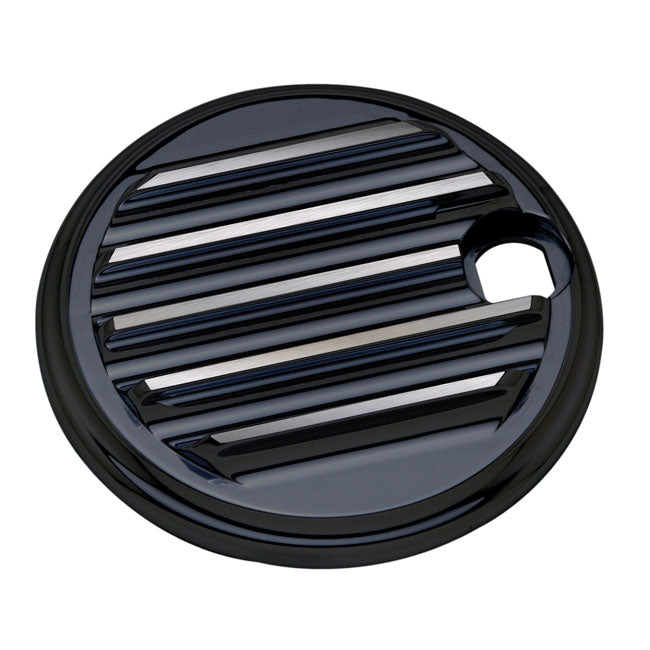 Covingtons, aluminum fuel tank door. Black. Plain Fuel Doors Covingtons