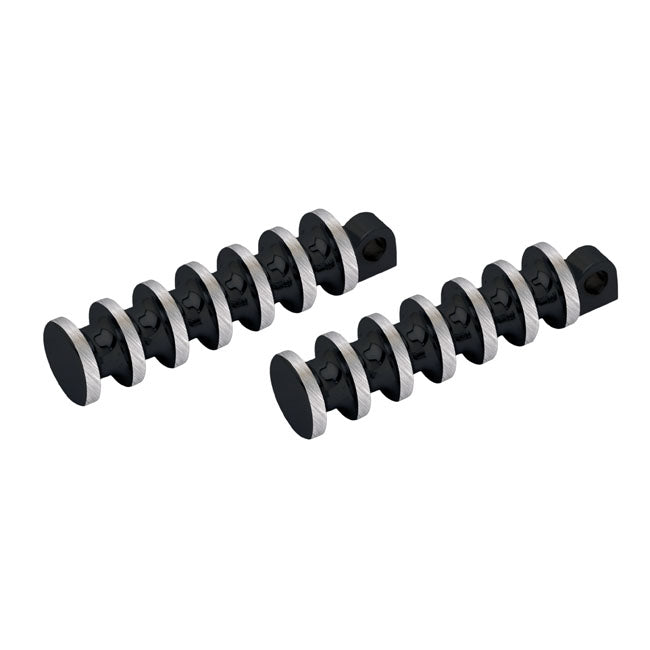 Covingtons, Finned foot pegs. Black Footpegs Covingtons