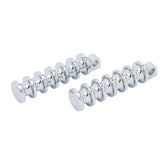 Covingtons, Finned foot pegs. Chrome Footpegs Covingtons