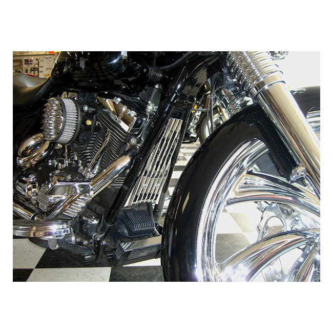 Covingtons, finned frame grill. Chrome Frame Filler Grills Covingtons