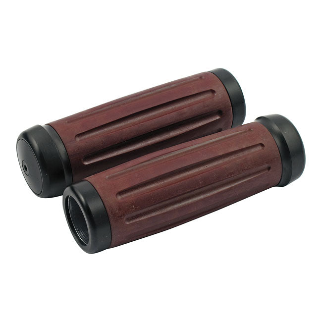 Riverside, Bakeliter Retro Handlebar Grip Set. Int. Throttle Grips Riverside Custom