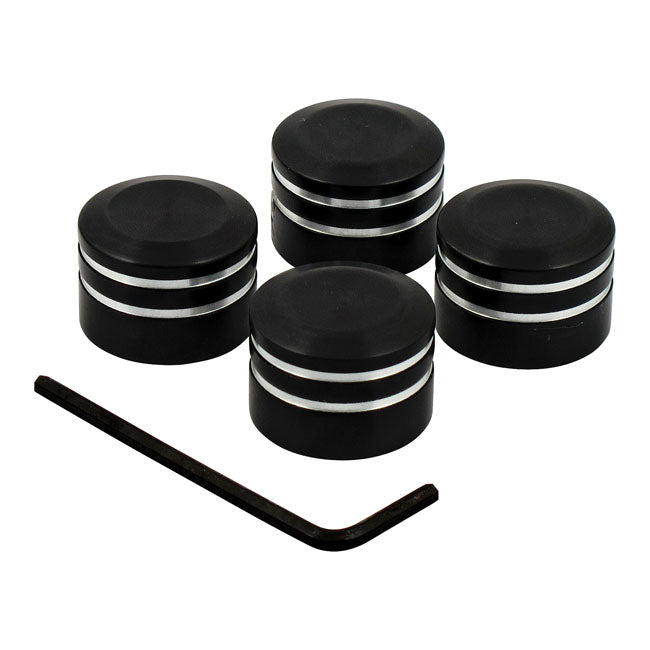 Riverside Custom, Head Bolt Cover Kit. Black Aluminum Head Bolt Covers Riverside Custom