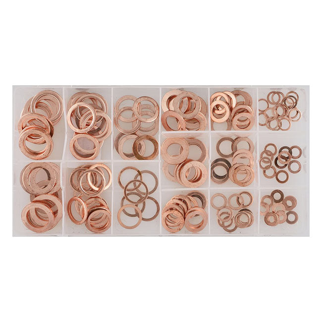 Sonic, Copper Sealing Rings Assortment Box. 150 Piece Set Workshop Misc Sonic