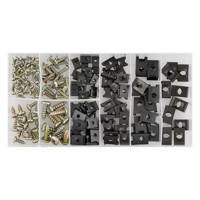 Sonic, Body Bolts And Speed Nuts Assortment. 170 Piece Workshop Misc Sonic