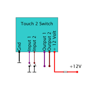 Axel Joost Elektronik, Touch 2 Switch. 2 Channel Relay Switches Elektronikbox