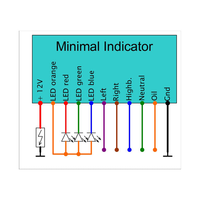 Axel Joost Elektronik, Minimal Indicator Module Indicator Lights Led Elektronikbox