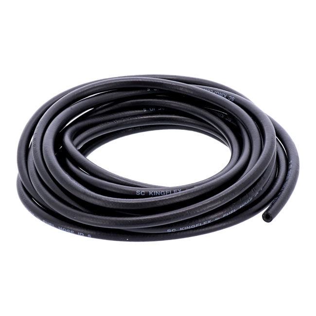 Mcs, Black Neoprene Fuel / Oil Line Hose, 5mm (3/16") Fuel Line Mcs