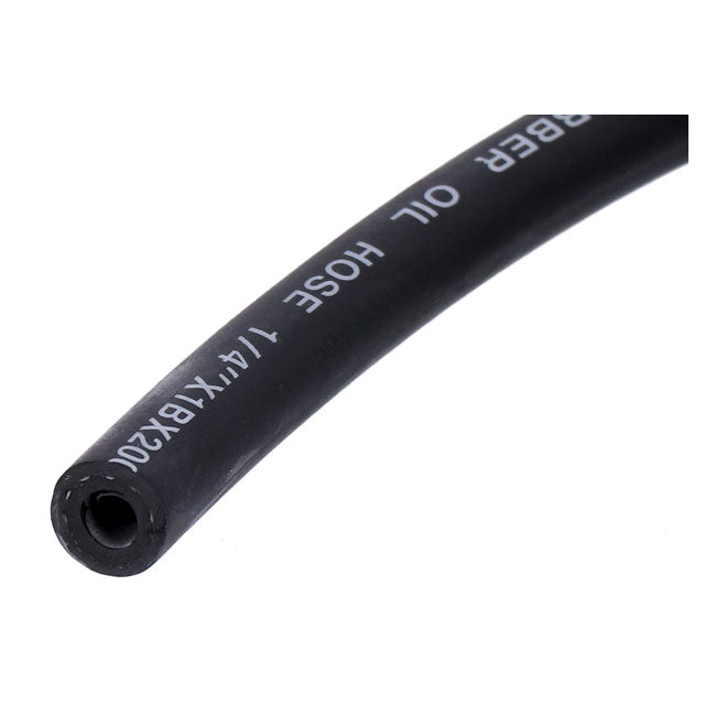 Mcs, Black Neoprene Fuel / Oil Line Hose, 6mm (1/4") Fuel Line Mcs