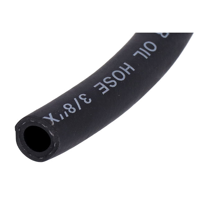 Mcs, Black Neoprene Oil Line Hose, 9.5mm (3/8") Fuel Line Mcs