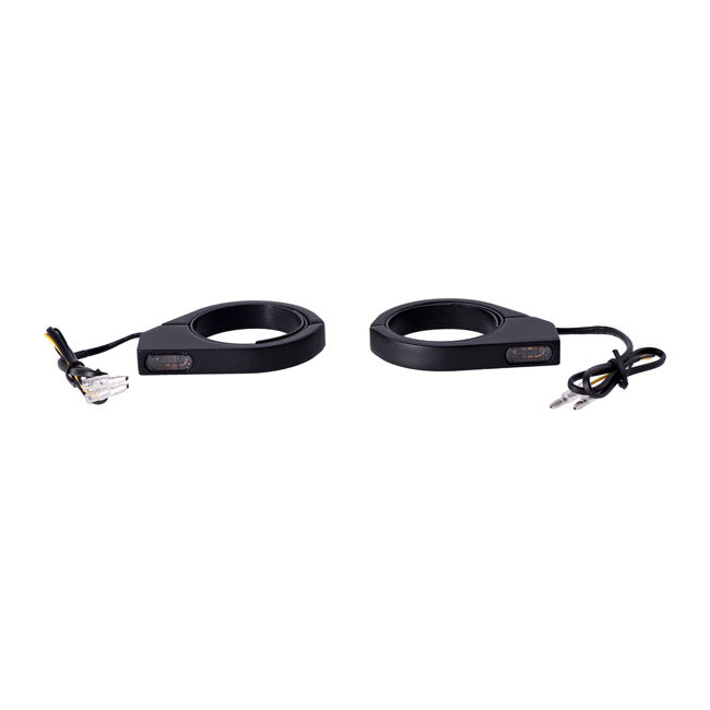 Mcs, Fork Clamp Turn Signal Set. Ece Turn Signals Mcs