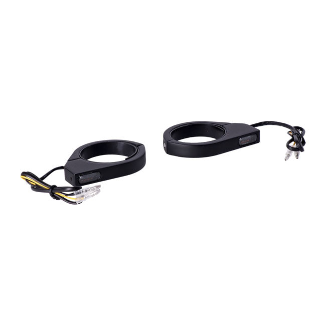 Mcs, Fork Clamp Turn Signal Set. Ece Turn Signals Mcs