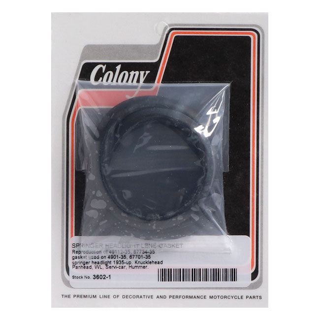 Springer Headlight Lens Gasket Headlamp Misc Colony