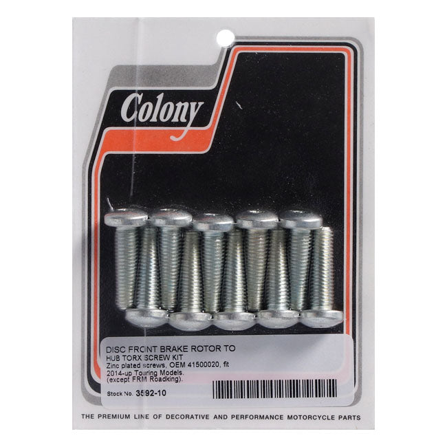 Colony, Brake Rotor Bolt Kit Brake Rotor Bolt Kits Colony