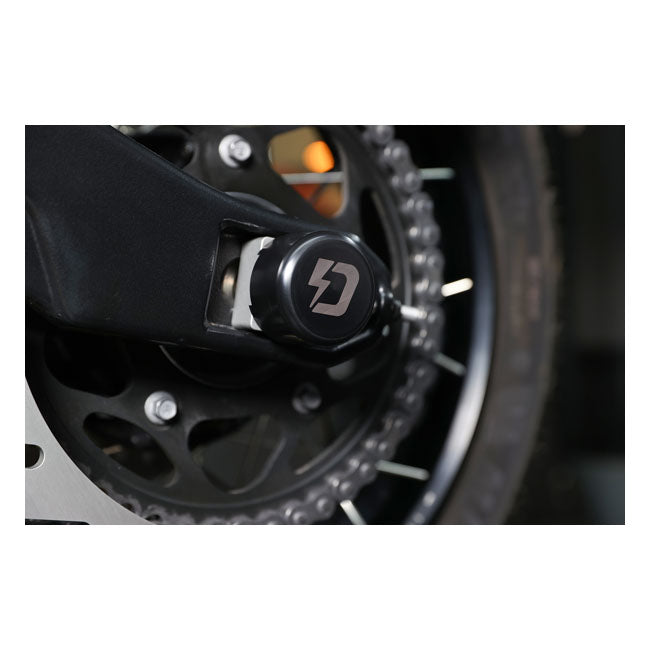 Dynojet Harley Axle Slider Rear Black Pan America Wheel Axle Slider Kits Dynojet