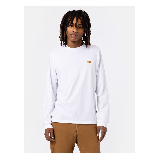 Dickies Mapleton Longsleeve, White T-Shirt Long Sleeve Dickies