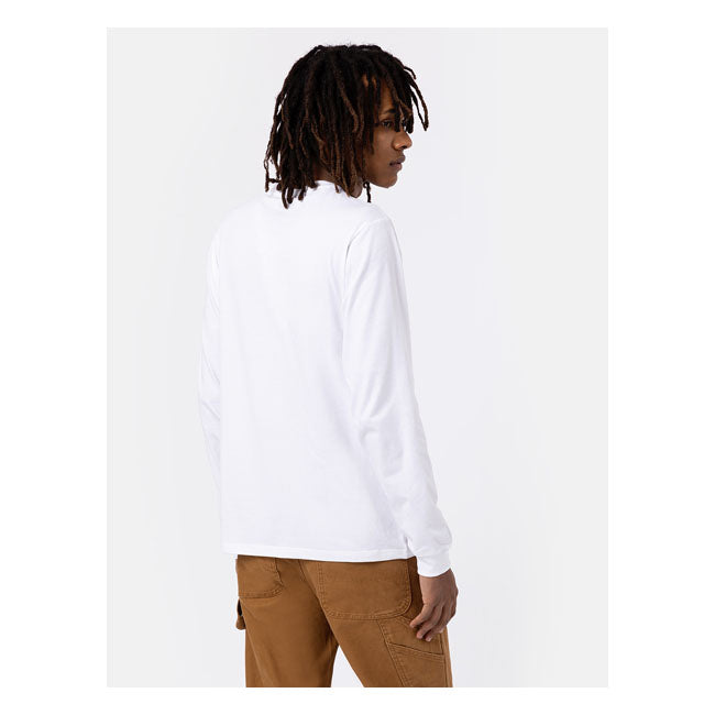 Dickies Mapleton Longsleeve, White T-Shirt Long Sleeve Dickies