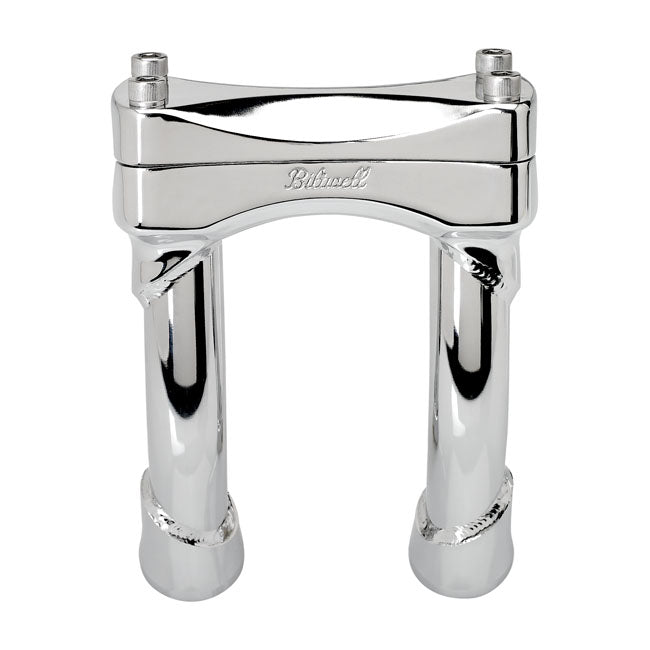 Biltwell Murdock Handlebar Risers, Chrome - 6" Risers Biltwell