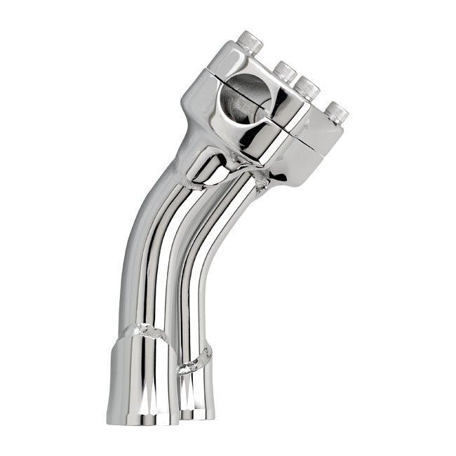 Biltwell Murdock Handlebar Risers, Chrome - 6" Risers Biltwell