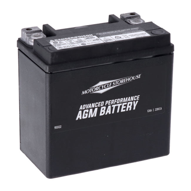 Mcs, Advance Series Agm Sealed Battery. 12v, 12 Ah, 220cca Batteries Mcs