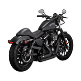 Vance & Hines Shortshots Staggered Exhaust, Black - 14-22 Sportster Full Exhaust System Vance & Hines