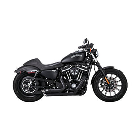 Vance & Hines Shortshots Staggered Exhaust, Black - 14-22 Sportster Full Exhaust System Vance & Hines